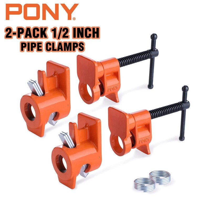 PONY 2-Pack 1/2 Inch Pipe Clamp