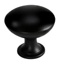 Signature Contemporary Metal Knob, Flat Black, 1-3/16" Diameter