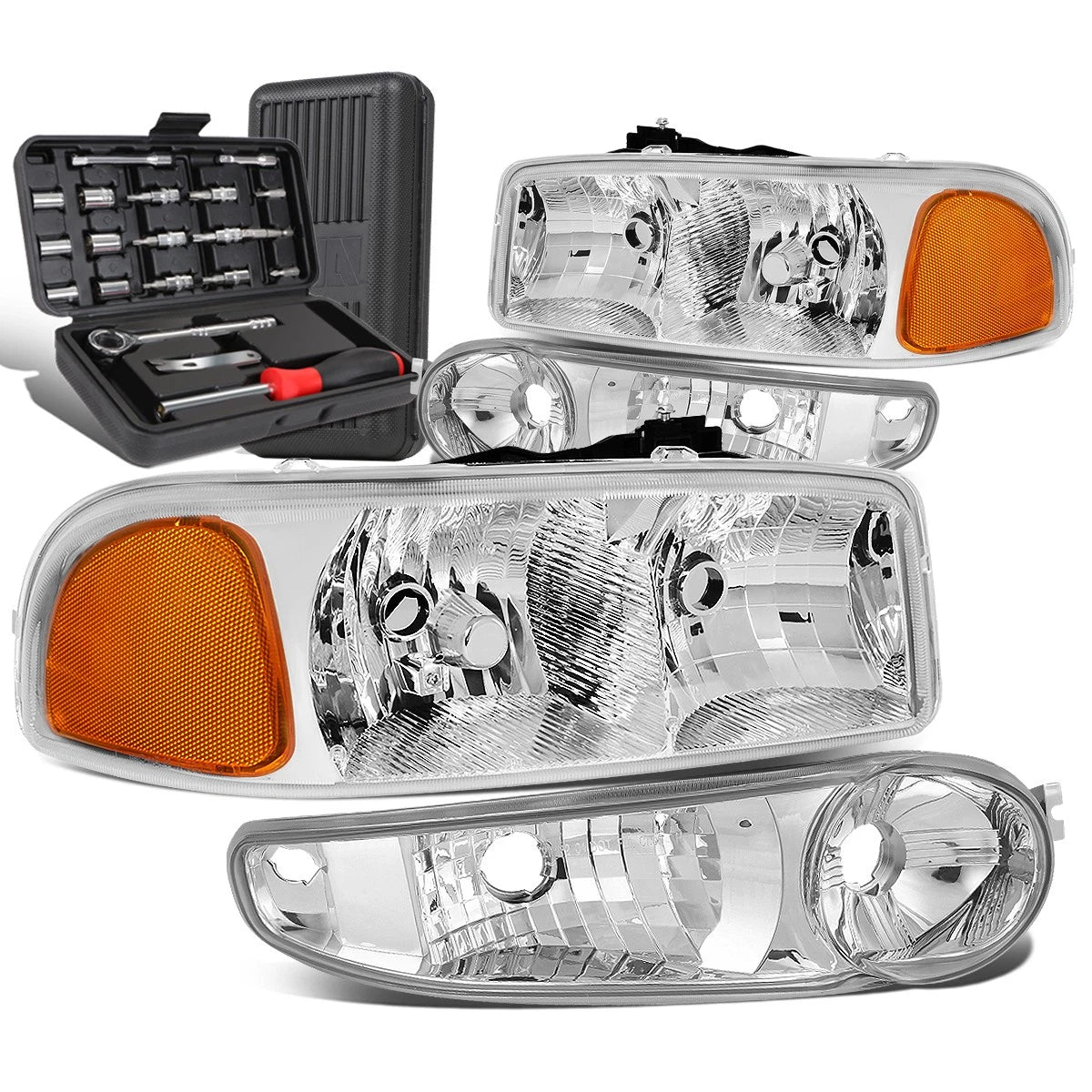 For 2001-2007 Gmc Sierra/yukon Chrome Amber Side | Built Supply Co