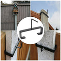 New ListingIndustrial Strength Aluminum Clamp for 3 x 1 Concrete Fence Post Pane