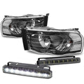 Black Housing Clear Lens Headlight+sign<wbr/>al | Built Supply Co