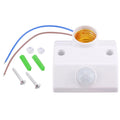 New E27 Auto Human Motion Sensor Detector Bulb Light Lamp Base Holder