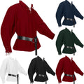 Gothic Renaissance Pirate Shirt Men's Medieval Long Sleeve Cosplay Top