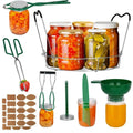 Ergonomic Handle Kitchen Utensil Set With Non Slip Jar Lifter For