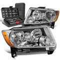 For 2011-2013 Grand Cherokee Pair Chrome/amber | Built Supply Co