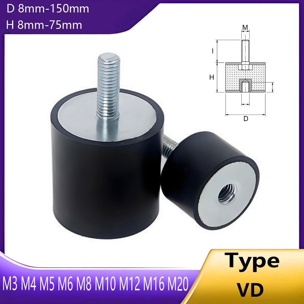 Male-Female Rubber Mounts