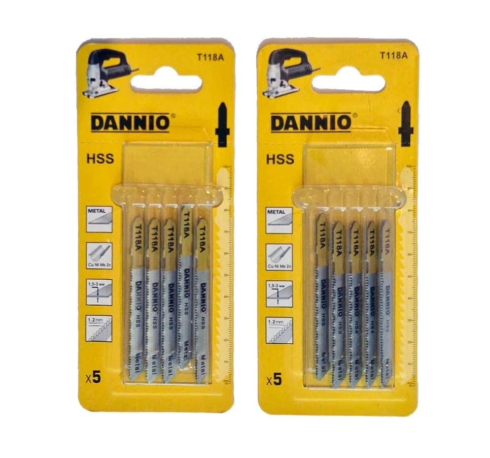 2-pack Hss Jigsaw Blade Set Metal Cutting T Shank 118a For Bosch
