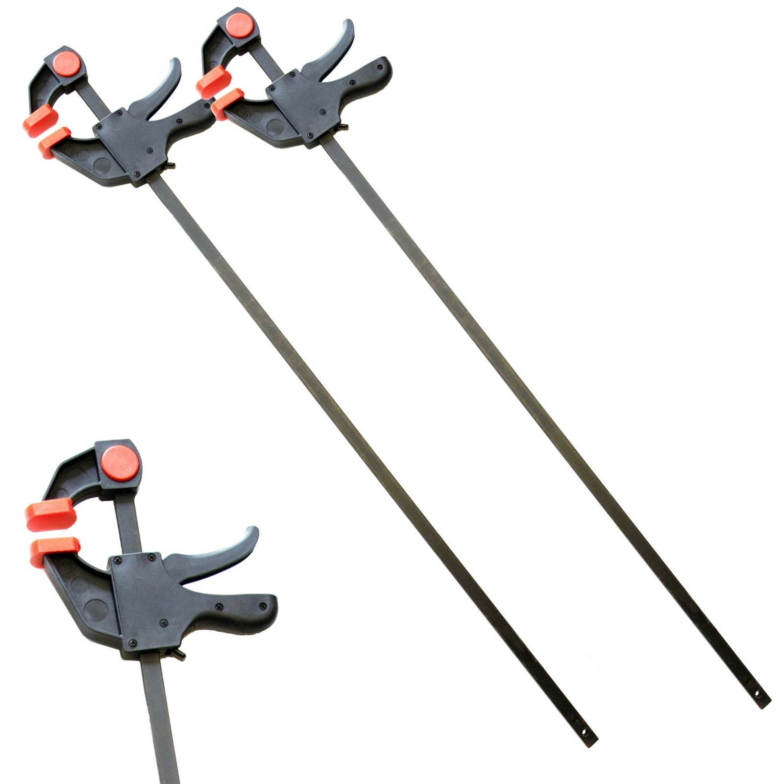 Neilsen 2pc Quick Grip Ratchet Vice Bar Large Clamps 900mm Rapid Clamp Set 36"Op