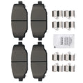 Rear L&amp;R Ceramic Brake Pads Kit for Chrysler Town &amp; Country 2012-2016 D1596