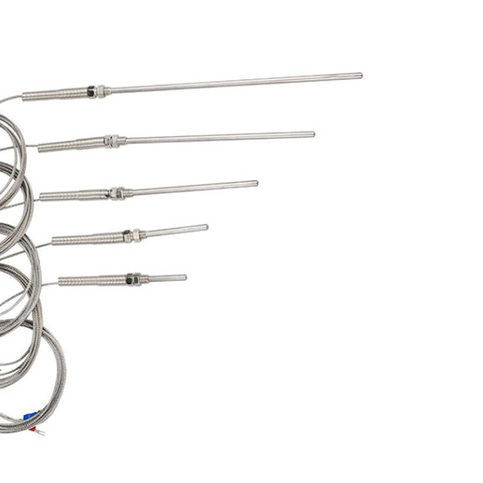 K Type Thermocouple Probe Sensor With 50mm Probe Length Cable Length