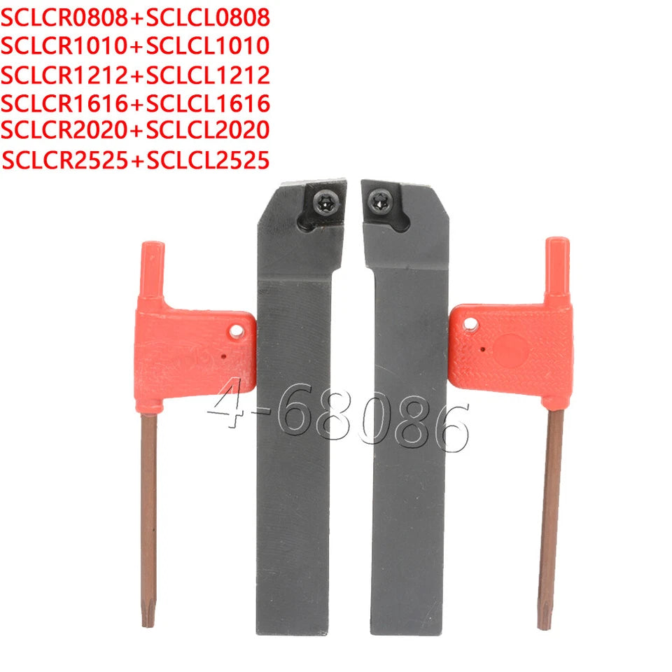 Right+left Hand Sclcr0808h06 +Sclcl0808h06 8x100mm Lathe Turn Tool