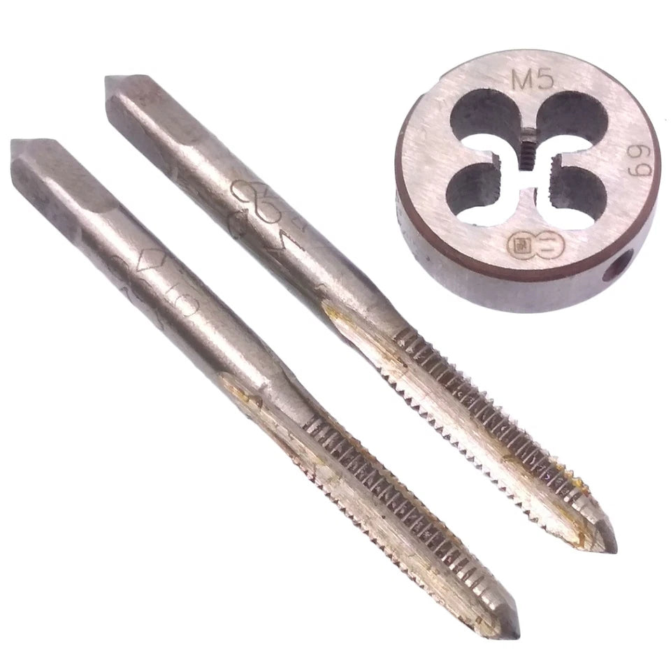 Hss M5 X 0.8mm Taper & Plug Tap & M5 X 0.8mm Die Metric Thread Right