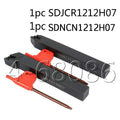 Lathe Turning Tool Holder Sdncn1212h07+ Sdjcr1212h07 For Dcmt07