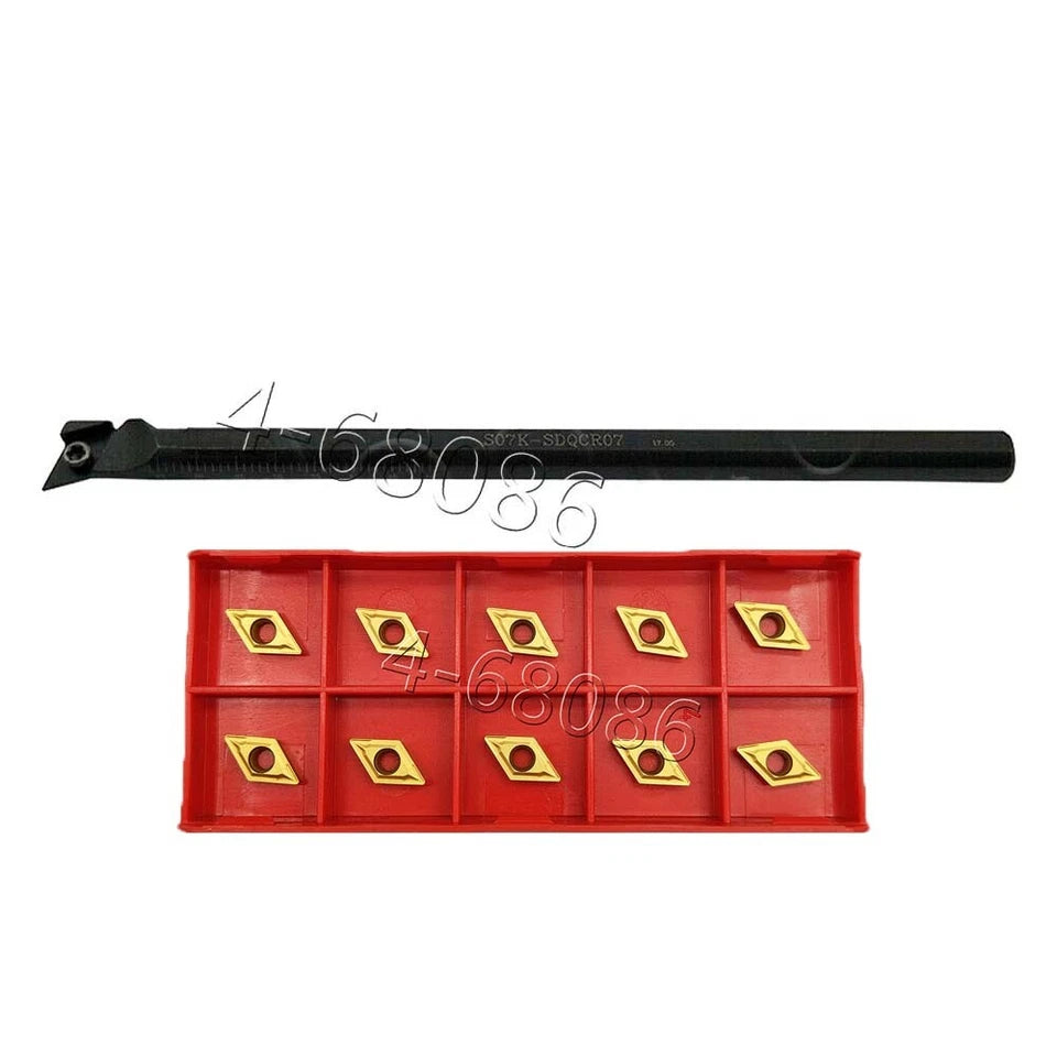 7*125mm Lathe Tool Holder Index Bore Bar+dcmt070204 Carbide Insert