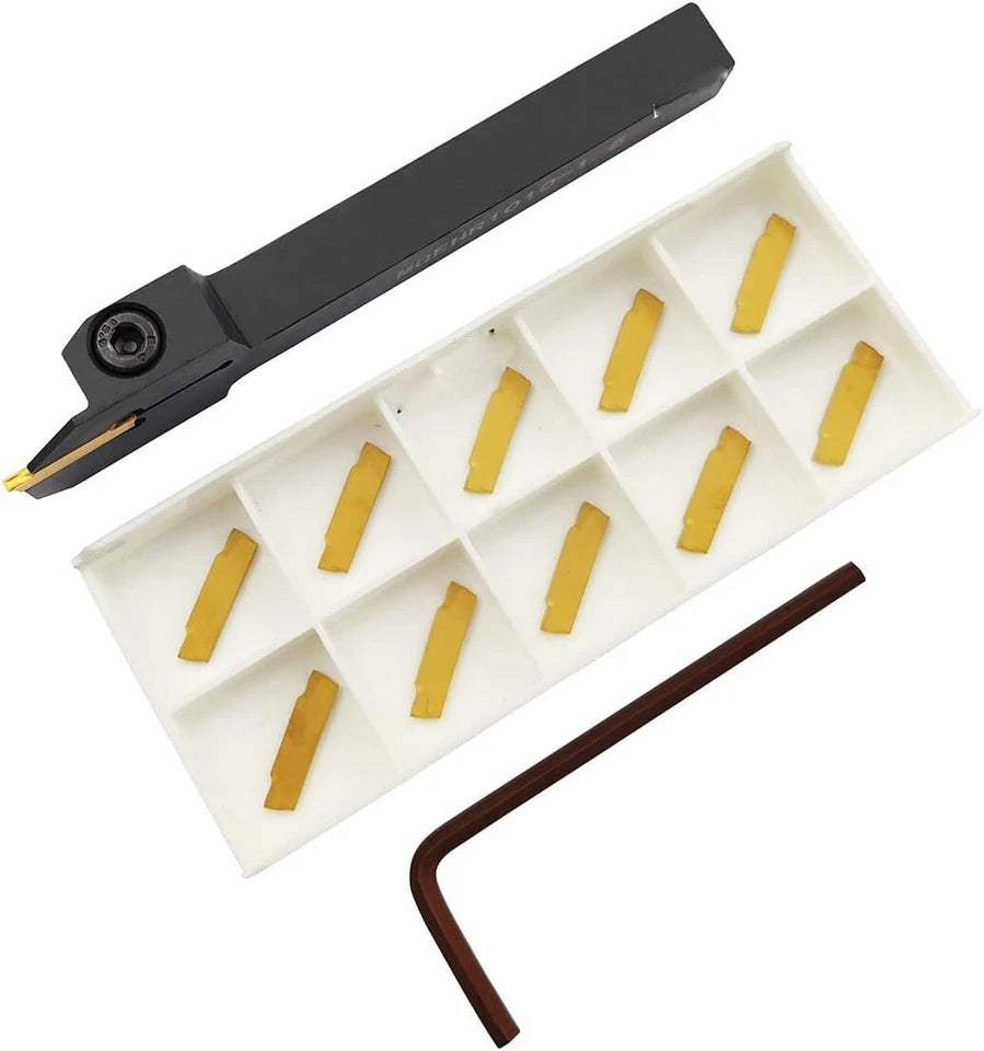 10mm Grooving Tool Holder + 1.5mm Steel Blade High Quality