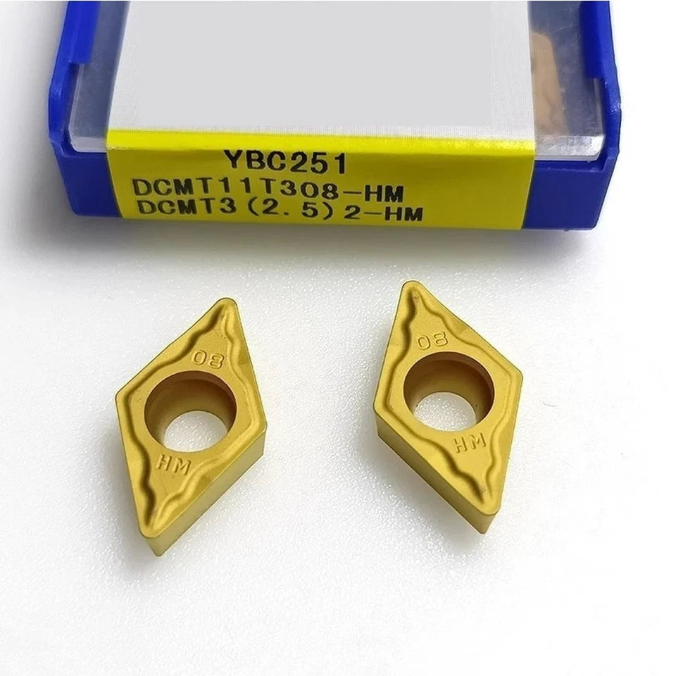 Lathe Turning Tool Dcmt32.52-hm Ybc251 Cnc Carbide Inserts