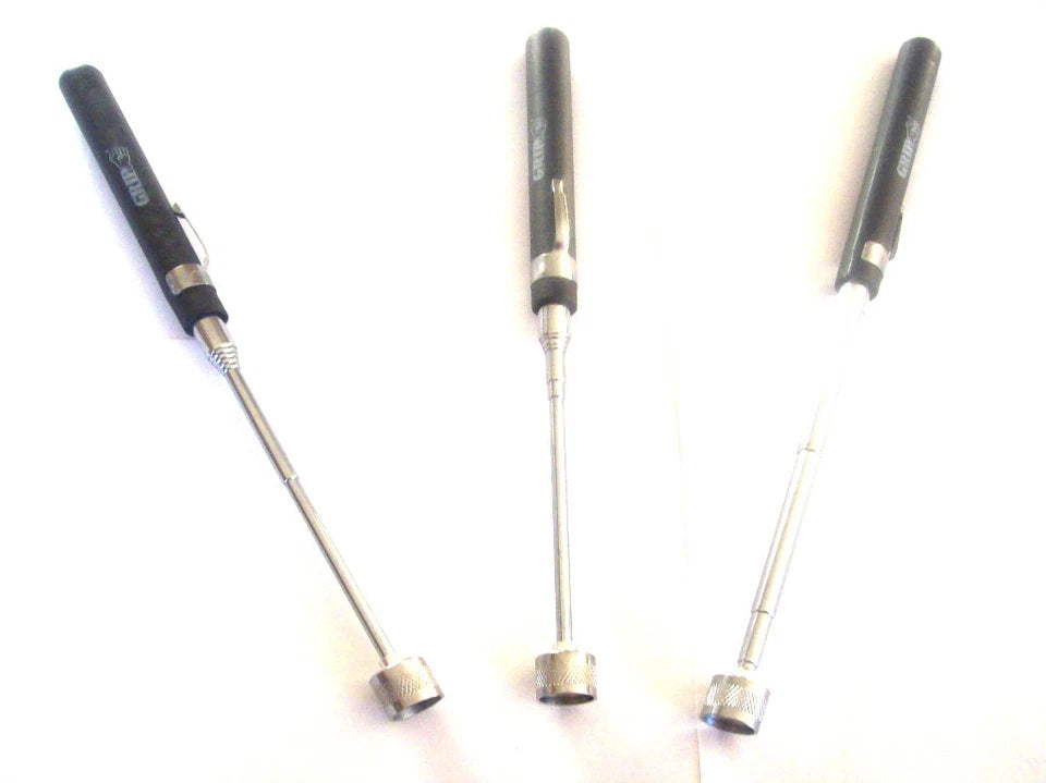3 Grip Tools 8lb Telescoping Pick-up Magnets 33" Long With Cap And
