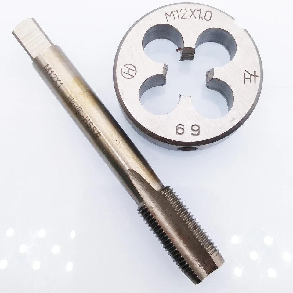 Us Stock Hss M12 X 1mm Tap & M12 X 1.0mm Die Metric Thread Left Hand