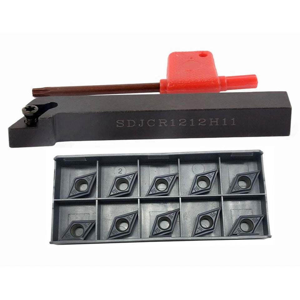 Sdjcr1212h11 12mm Lathe Turn Tool Holder + Dcmt11t304-sm Carbide