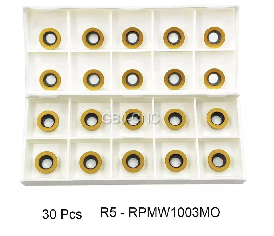 Box Rpmw1003mo Zm20 Carbide Insert Milling Cutter R5 Round Hrc40 Steel