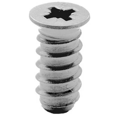 Blum 20mm X 6 Flat Head Pozi Drive Euro Screw, Coarse Thread Blunt