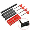 12mm Lathe Turning Tool Holder Boring Bar + 10 Dcmt0702 Carbide