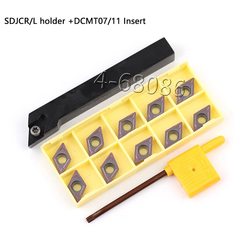 Sdjcr0808h07 8x100mm Lathe Turn Indexable Tool Holder+ Dcmt070204