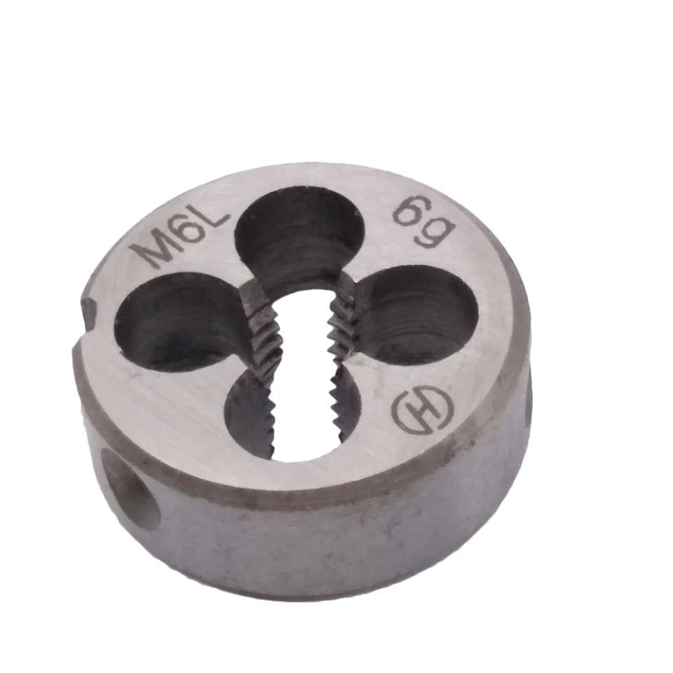 Us Stock New Hss 6mm X 1 Metric Die Left Hand Thread M6 X 1mm Pitch