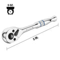 Duratech 1/4-inch Drive Ratchet 90-tooth Chrome Alloy Made Full