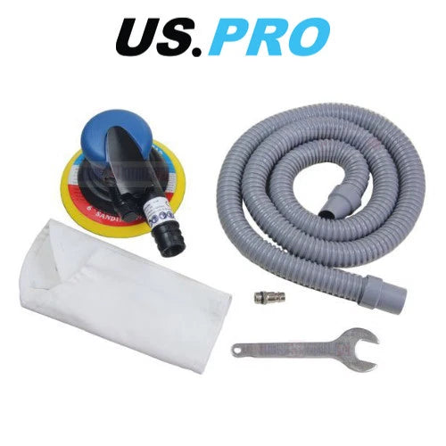 Us Pro Tools 6" 150mm Air Dust Free Da Orbital Palm Sander With Dust