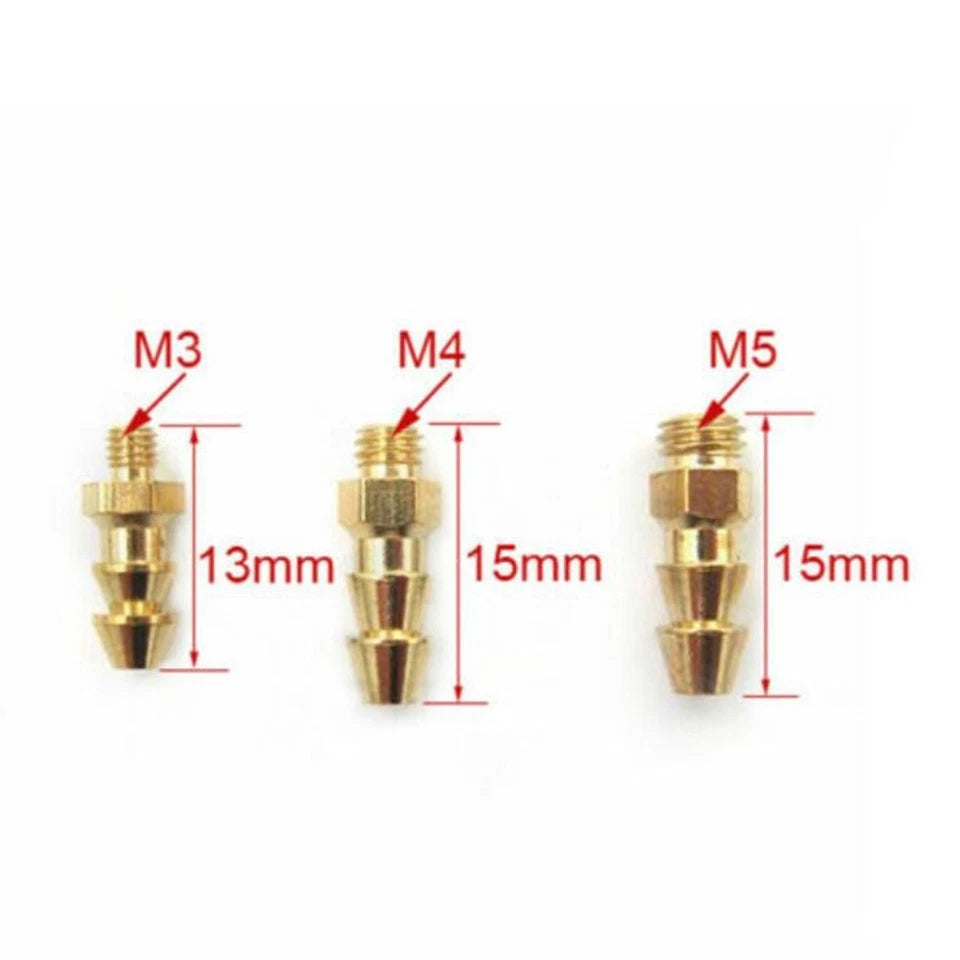 Rc Boat Parts Water Nipple Nozzle Brass M3/m4/m5 For Rc Boat For Rc