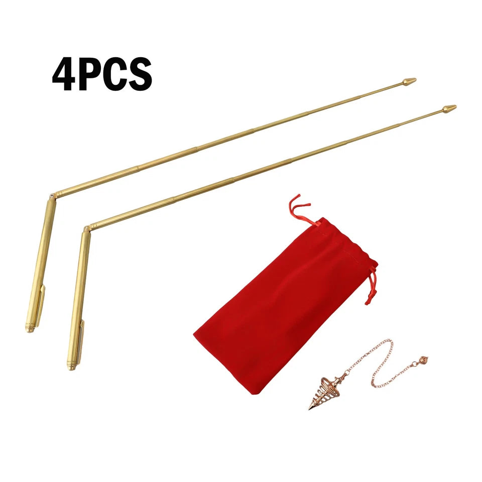 99.9% Copper Detector Rod Metal Rod+pendulum Pendant For Treasure