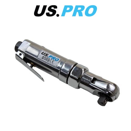 Us Pro 3/8 Drive Stubby Mini Air Ratchet 8589