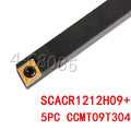 Scacr1212h09 Lathe Turning Tool Holder + Ccmt09t304 Cnc Carbide Insert