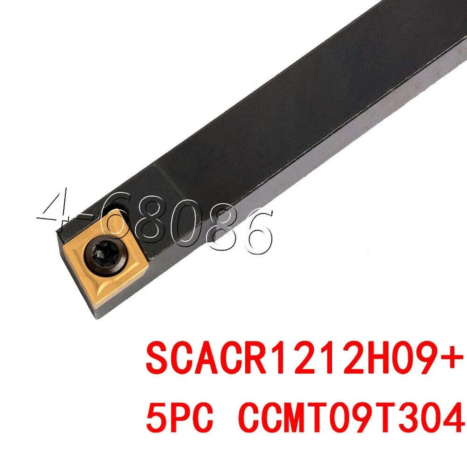 Scacr1212h09 Lathe Turning Tool Holder + Ccmt09t304 Cnc Carbide Insert