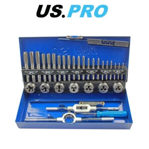 Us Pro Metric Tap And Die Set M3-m12 2625
