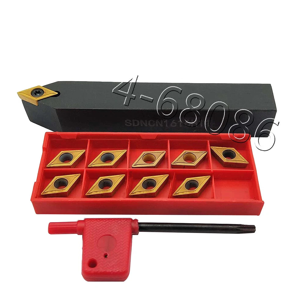 Lathe Turning Tool Holder Sdncn1616h11 16x100mm + Dcmt11t304 Carbide