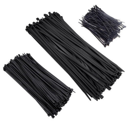 Zip Cable Ties Uv Black 4" 8" 11" Nylon Wire Tie Wraps Made In Usa