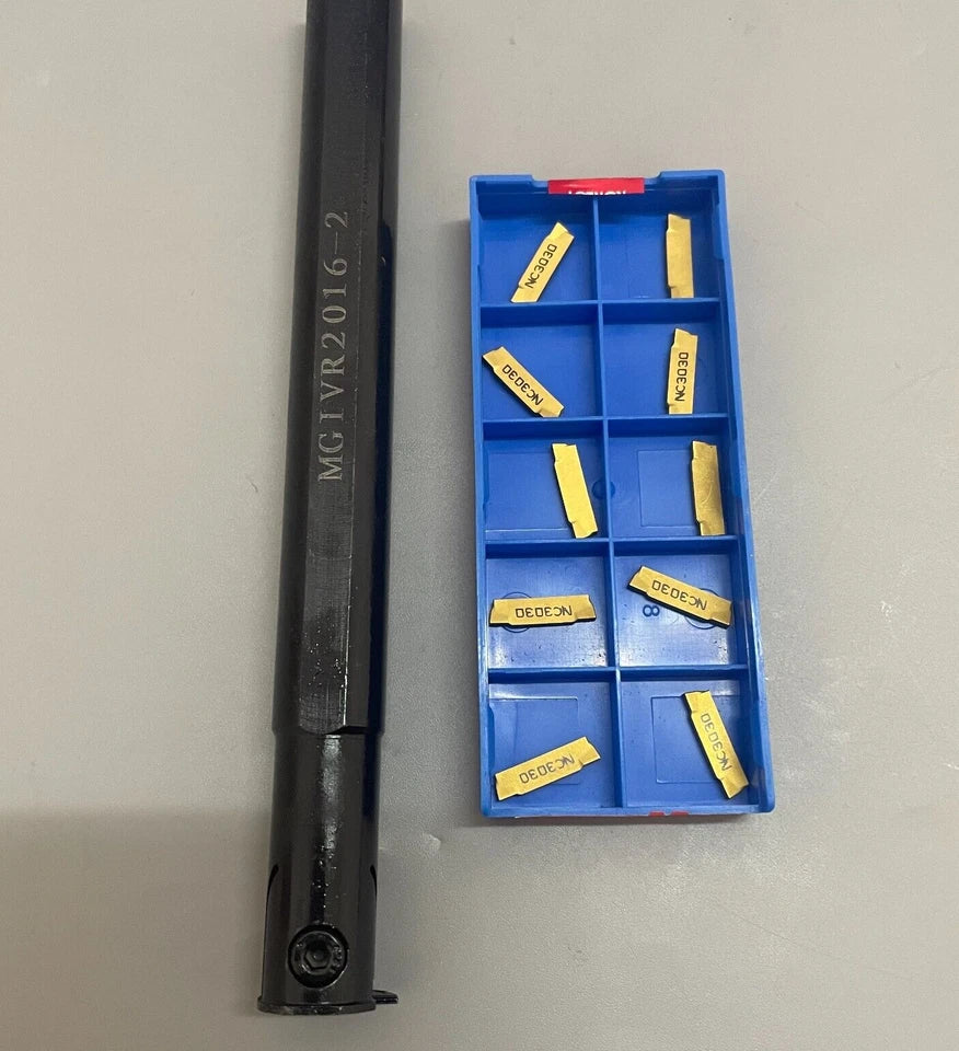 Lathe Turning Tool Boring Bar Holder + Mgmn200 Insert 2mm Wide