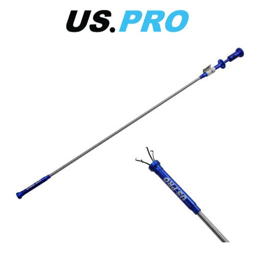 Us Pro Long Flexible Pick Up Tool Claw With Magnet And Led Magnetic