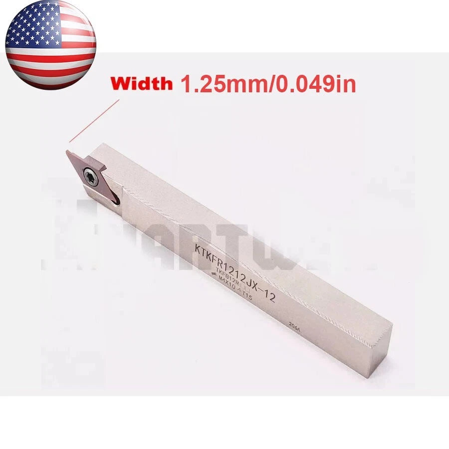 12mm Ktkfr-12 Lathe Grooving Parting Holder + Tkf12r125-s 1.25