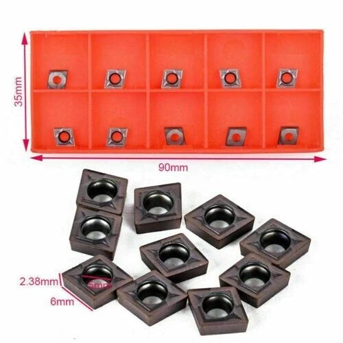 Ccmt060204 Carbide Inserts Ccmt0602 For Lathe Turning Tool Holder