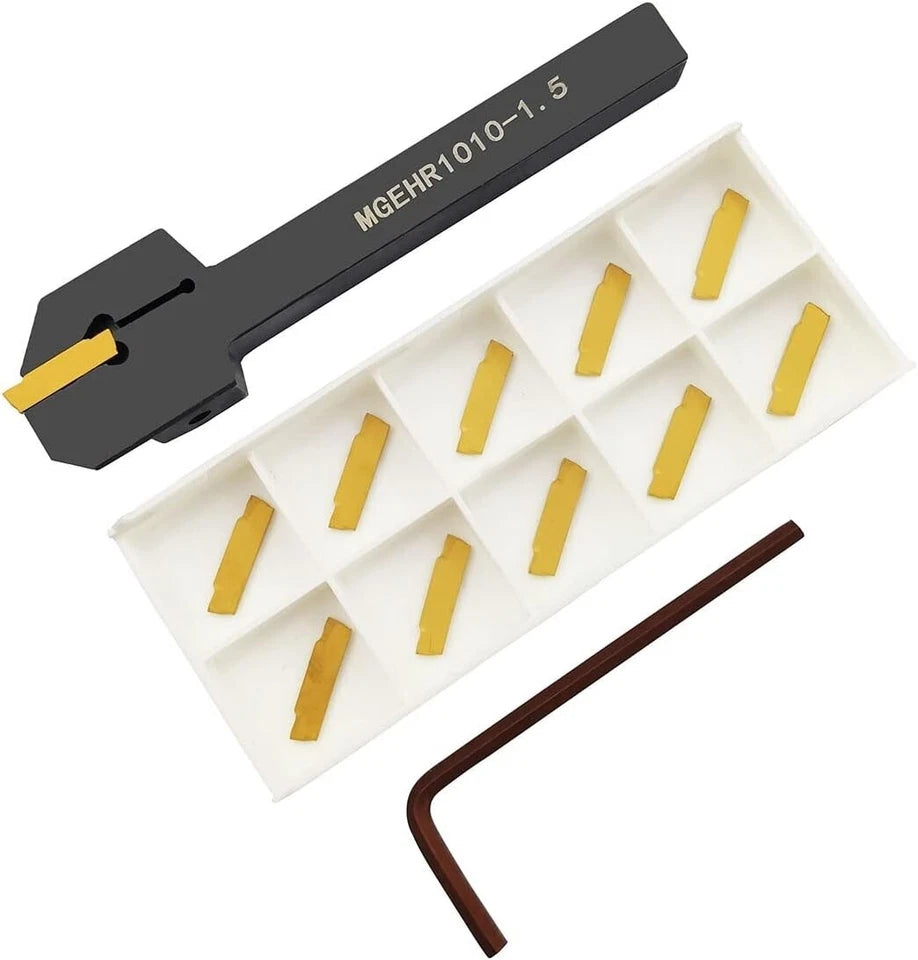 5 Grooving Cut Off Tool Holder + 10* Mgmn150-g Gbj251 Cutter Insert