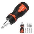 Valuemax 8-in-1 Stubby Ratcheting Screwdriver Adjustable Magnetic