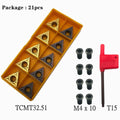 Tcmt32.51 Tcmt16t304 Carbide Inserts External Turning Inserts+ M4x10