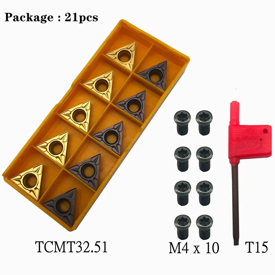 Tcmt32.51 Tcmt16t304 Carbide Inserts External Turning Inserts+ M4x10