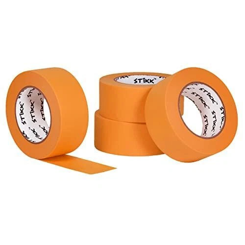 4 Pack 2" Inch X 60yd Stikk Orange Painters Tape 14 Day Easy Removal