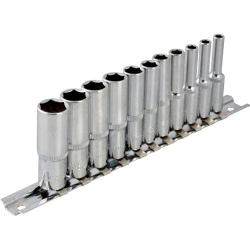 1/4" Metric Deep Socket Set (4-13mm) On Rail Cr-v Lifetime Warranty