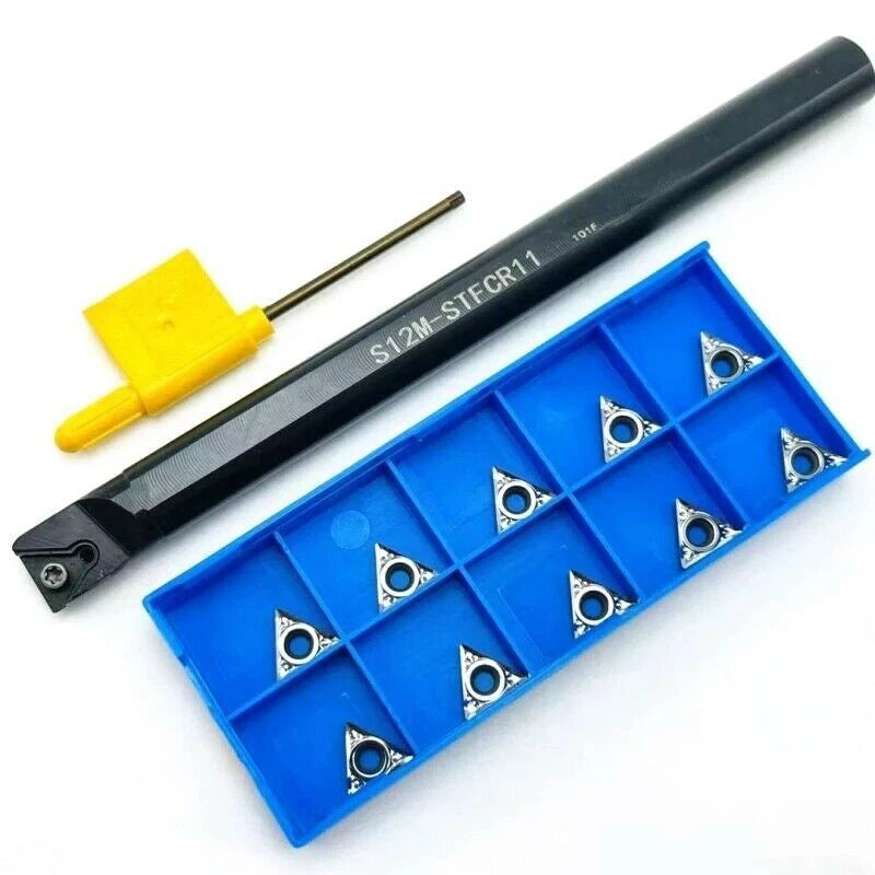 12mm Stfcr11 Aluminum Boring Turning Tool Holder + Tcgt110204 Carbide
