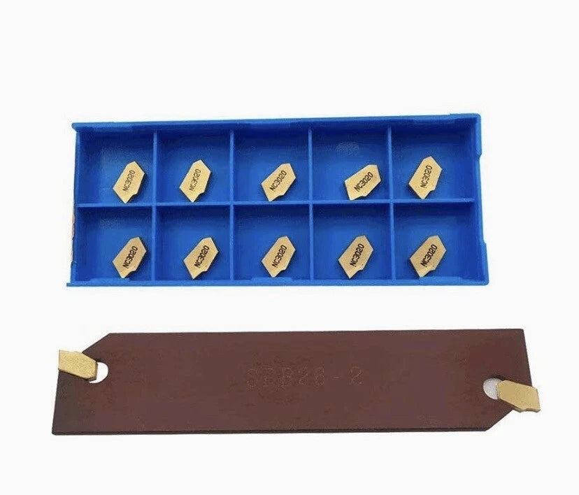 Sp200 Gtn-2 Grooving Cut-off Carbide Inserts With Spb26-2 Blade